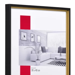 Holz-Bilderrahmen Profil 69 7x10 cm | Gold | Normalglas (2 mm)