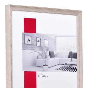 Holz-Bilderrahmen Profil 2440 15x20 cm | Hellbraun | Normalglas (2 mm)