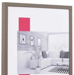 Holz-Bilderrahmen Profil 35 13x18 cm | braun | Normalglas (2 mm)