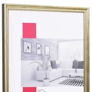 Holz-Bilderrahmen Profil 48 29,7x42 cm (A3) | gold | Normalglas (2 mm)