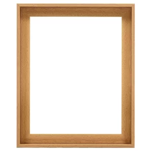 Schattenfugenrahmen 50F schmal 50x50 cm | eiche | Leerrahmen (ohne Glas und Rückwand)
