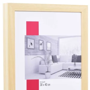 Holz-Bilderrahmen Profil 55 50x50 cm | natur | Leerrahmen (ohne Glas und Rückwand)