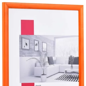 Holz-Bilderrahmen Profil 89 10,5x14,8 cm (A6) | lachs | Normalglas (2 mm)