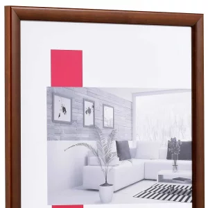 Holz-Bilderrahmen Profil 89 10,5x14,8 cm (A6) | wenge | Normalglas (2 mm)