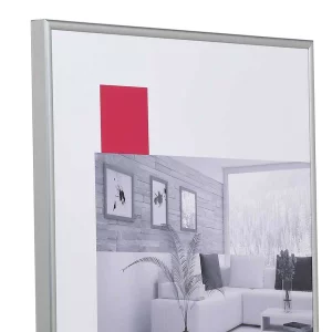 Kunststoff-Bilderrahmen Profil ART 13x18 cm | Silber matt | Normalglas (2 mm)