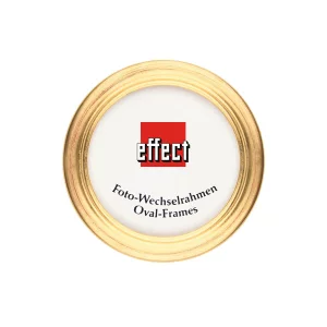 Runder Bilderrahmen Profil HB 25x25 cm | gold | Normalglas (2 mm)