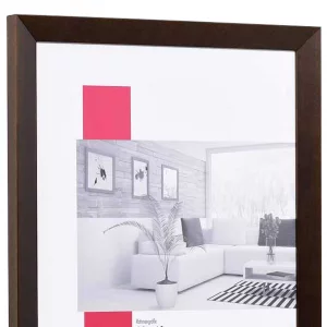 Holz-Bilderrahmen Profil TOP N 60x60 cm | palisander | Normalglas (2 mm)