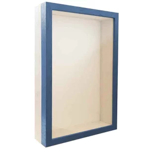 Unibox Bilderrahmen 15x20 cm | blau-weiß | Normalglas (2 mm)