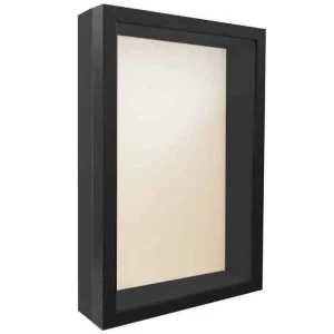 Unibox Bilderrahmen 15x20 cm | schwarz-schwarz | Normalglas (2 mm)