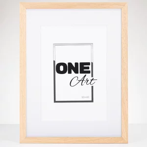 Holz-Bilderrahmen Batino mit Passepartout