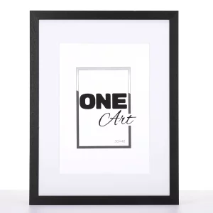 Holz-Bilderrahmen Batino mit Passepartout