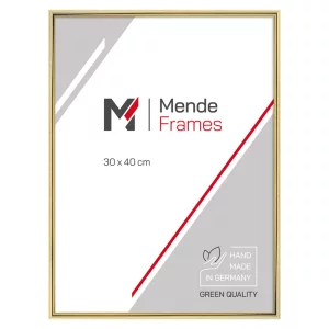 Holz-Bilderrahmen Lofoi nach Maß Gold | Normalglas (2 mm)