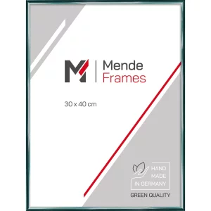 Alu-Bilderrahmen Arun nach Maß Grün | Normalglas (2 mm)
