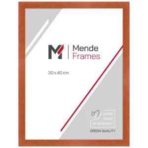 Holz-Bilderrahmen Jägala nach Maß Kirsch | Normalglas (2 mm)