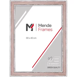 Holz-Bilderrahmen Hebbe nach Maß Rosa | Normalglas (2 mm)