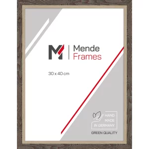 Holz-Bilderrahmen Senkele 40x50 cm | Nussbaum | Normalglas (2 mm)