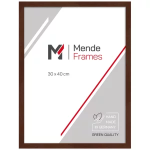 Holz-Bilderrahmen Koudou nach Maß Nussbaum | Normalglas (2 mm)