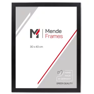 Holz-Bilderrahmen Koudou 15x20 cm | Schwarz | Normalglas (2 mm)