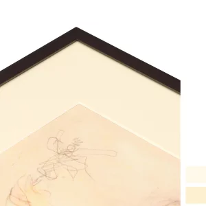 1,4 mm Passepartout in Museumsqualität mit individuellem Ausschnitt