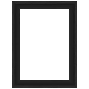 Schattenfugenrahmen Iguas nach Maß Schwarz, matt | Leerrahmen (ohne Glas und Rückwand)
