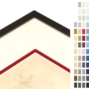 1,4 mm Doppel-Passepartout in Standardformaten