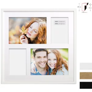 Holz Bilderrahmen Avoro für 4 Bilder 10x15 cm, 15x21 cm