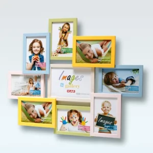 Bilderrahmen Collage aus Holz Liora für 9 Bilder 10x15 cm, 13x18 cm