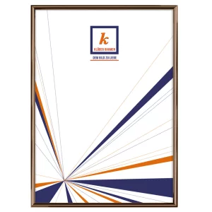Alu-Bilderrahmen Miguel 29,7x42 cm (A3) | Bronze dunkel, Rücken gebürstet | Normalglas (2 mm)
