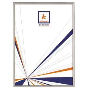 Alu-Bilderrahmen Miguel 29,7x42 cm (A3) | Champagner matt, Rücken gebürstet | Normalglas (2 mm)