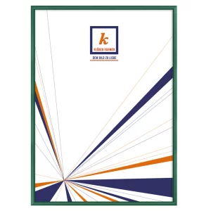 Alu-Bilderrahmen Miguel 29,7x42 cm (A3) | Florentiner Smaragd | Normalglas (2 mm)