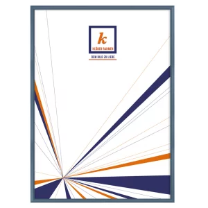 Alu-Bilderrahmen Miguel 29,7x42 cm (A3) | Schieferblau | Normalglas (2 mm)
