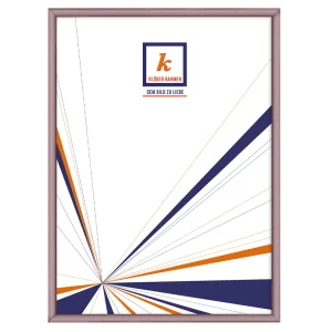 Alu-Bilderrahmen Enzo Maßanfertigung Altrosa | Normalglas (2 mm)