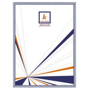 Alu-Bilderrahmen Enzo Maßanfertigung Himmelblau | Normalglas (2 mm)