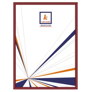 Alu-Bilderrahmen Enzo Maßanfertigung Karminrot | Normalglas (2 mm)