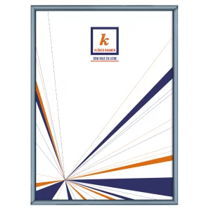 Alu-Bilderrahmen Enzo 20x30 cm | Blauzinn-matt, Rücken gebürstet | Normalglas (2 mm)