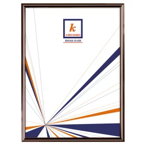 Alu-Bilderrahmen Enzo 20x30 cm | Bronze dunkel, Rücken gebürstet | Normalglas (2 mm)