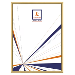 Alu-Bilderrahmen Enzo 20x30 cm | Gold-matt, Rücken gebürstet | Normalglas (2 mm)