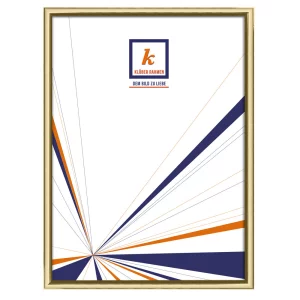 Alu-Bilderrahmen Joel 20x30 cm | Gold hell glänzend, Rücken gebürstet | Normalglas (2 mm)