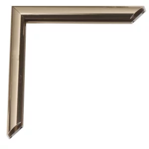 Alu-Bilderrahmen Pedro 90x120 cm | Bronze hell glänzend, Rücken gebürstet | Kunstglas (2 mm)