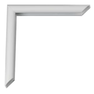 Alu-Bilderrahmen Pedro 90x120 cm | Florentiner Perlweiß | Kunstglas (2 mm)
