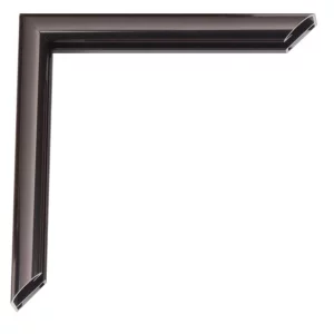 Alu-Bilderrahmen Pedro 90x120 cm | Kontrastgrau glänzend, Rücken gebürstet | Kunstglas (2 mm)