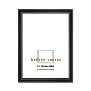 Holz-Bilderrahmen Arucas nach Maß Schwarz | Normalglas (2 mm)