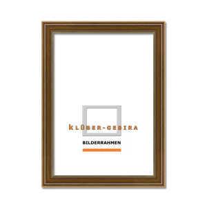 Holz-Bilderrahmen Petra 30x40 | Nussbaum | Normalglas (2 mm)