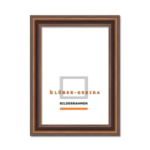 Holz-Bilderrahmen Getafe 30x40 | Nussbaum | Normalglas (2 mm)