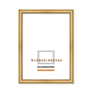 Holz-Bilderrahmen Mostoles nach Maß altgold | Normalglas (2 mm)