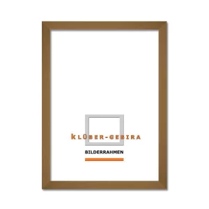 Holz-Bilderrahmen Mérida nach Maß ocker | Normalglas (2 mm)