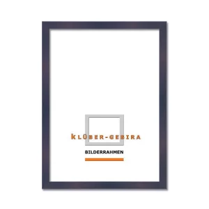 Holz-Bilderrahmen Mérida nach Maß tiefblau | Normalglas (2 mm)