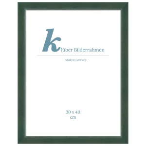 Holz-Bilderrahmen Calvia nach Maß Dunkelgrün | Normalglas (2 mm)