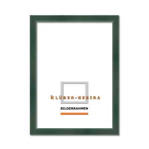 Holz-Bilderrahmen Calvia nach Maß Grün | Normalglas (2 mm)