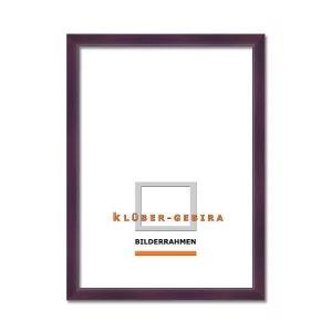Holz-Bilderrahmen Calvia nach Maß Lila | Normalglas (2 mm)